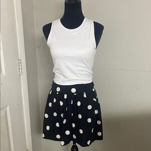 Polka Dot Black and White Skirt
